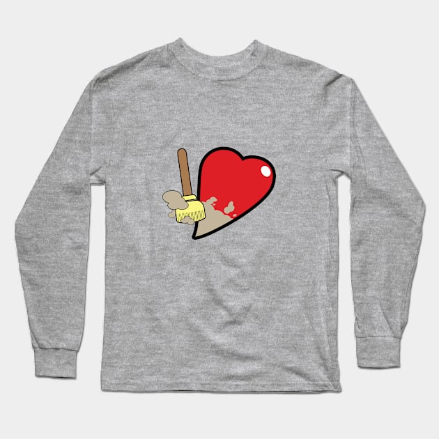 Clean Up Your Heart Long Sleeve T-Shirt by carlomanara